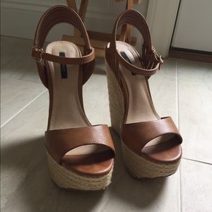 Forever 21 Tan wedges